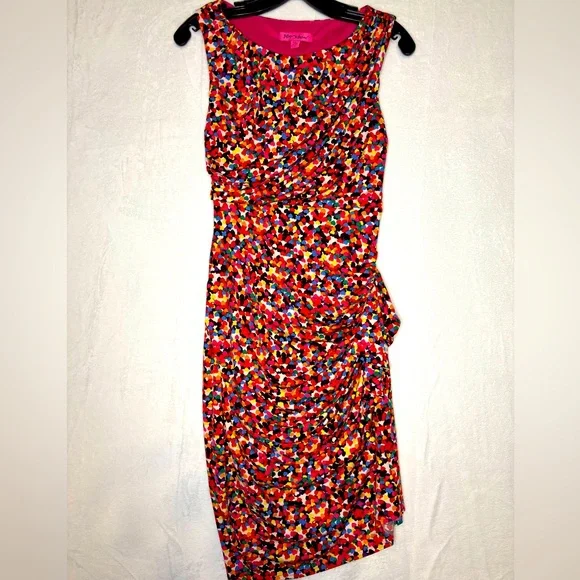 Betsy Johnson Confetti Heart-Print Dress 4 - Picture 1 of 5